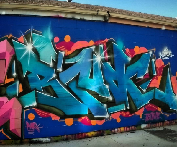 shining graffiti art