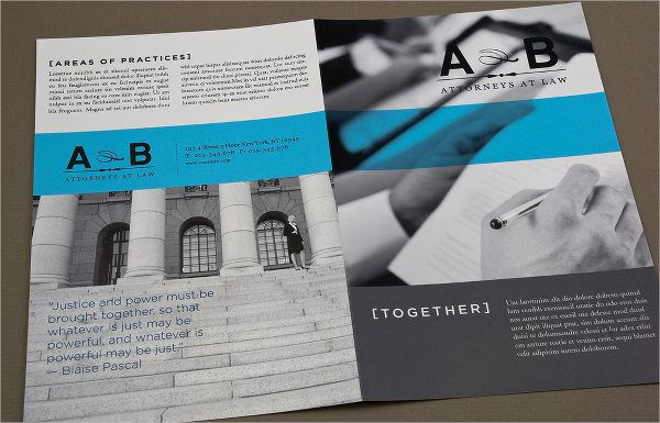 classic law firm brochure template