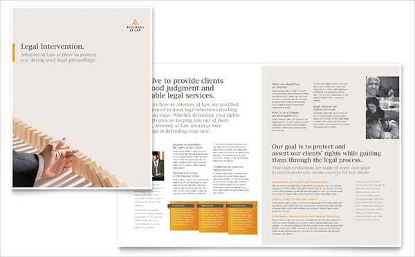 legal advocacy brochure template
