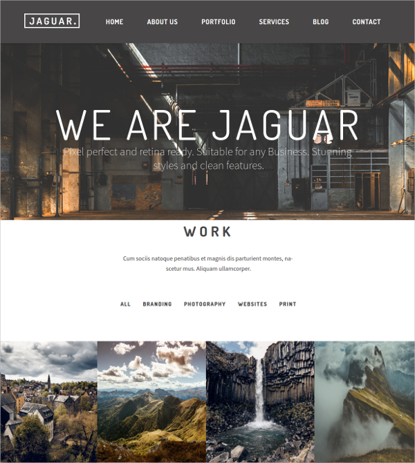 startup corporate one page wp theme