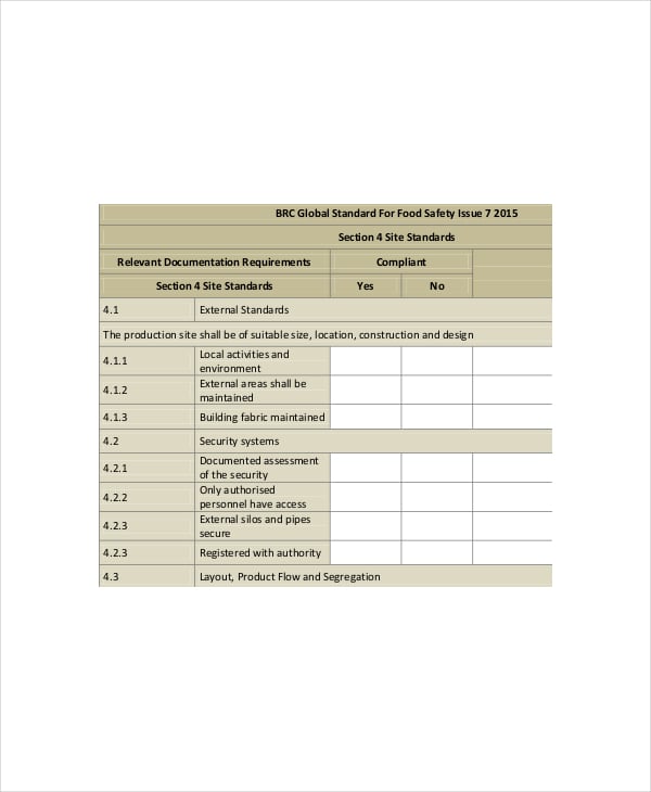 safety security gap analysis checklist