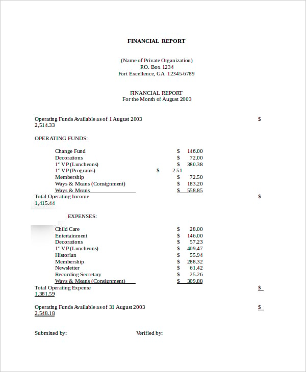 financial-report-template