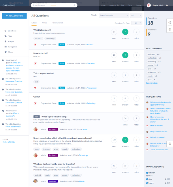12+ Question & Answer WordPress Themes & Templates Free & Premium