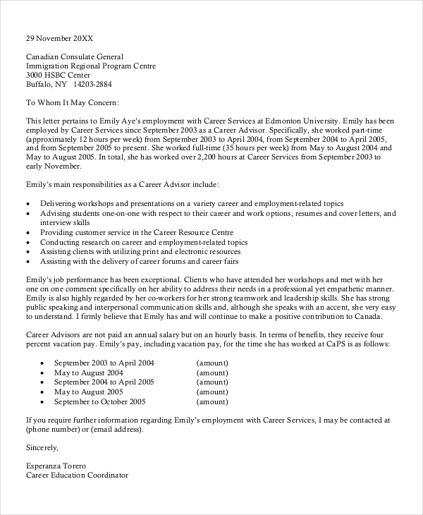 12+ Immigration Reference Letter Templates - Word, PDF, Apple Pages ...