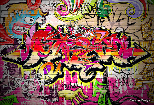 graffiti wall backdrop