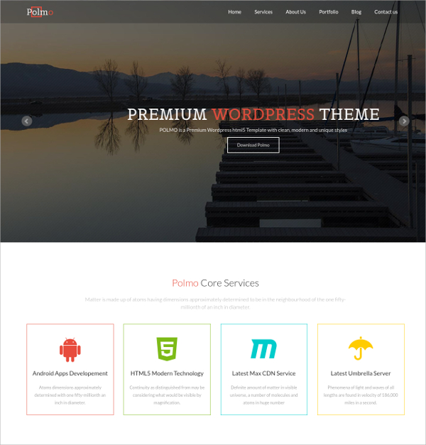 one page free html5 responsive website template