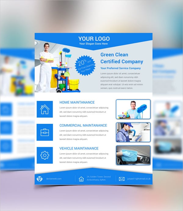 32 Cleaning Service Flyer Designs Templates PSD AI