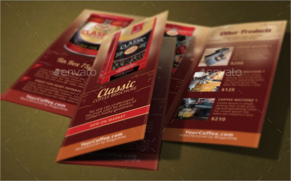 coffee brands brochure template