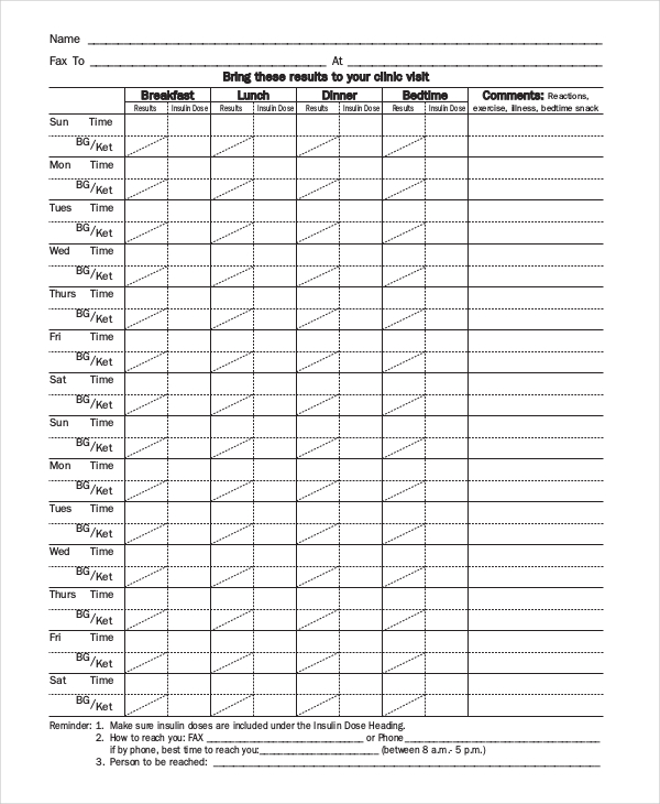 Blood Pressure Chart Printable Free