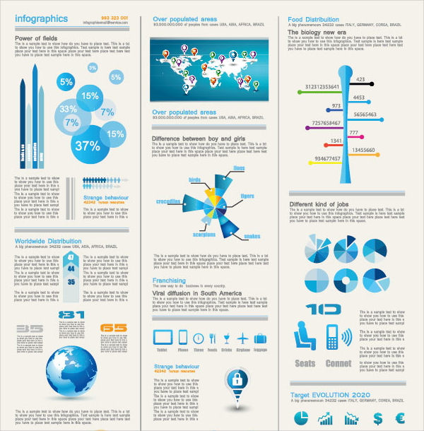 infographics design elements psd