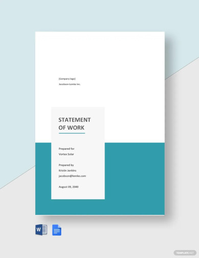 Statement of Work Template - 28+ Free PDF, Word, Excel Documents Download