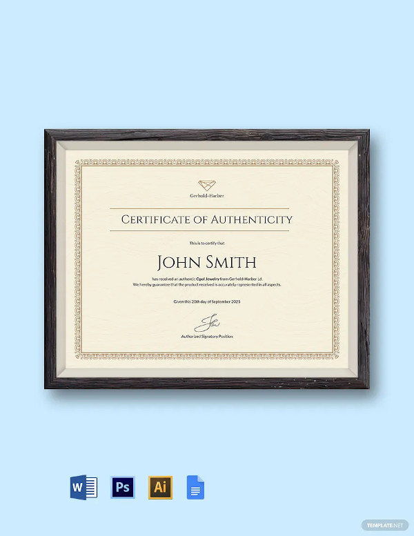 Free Certificate Template - 34+ Free Word, PDF Documents Download