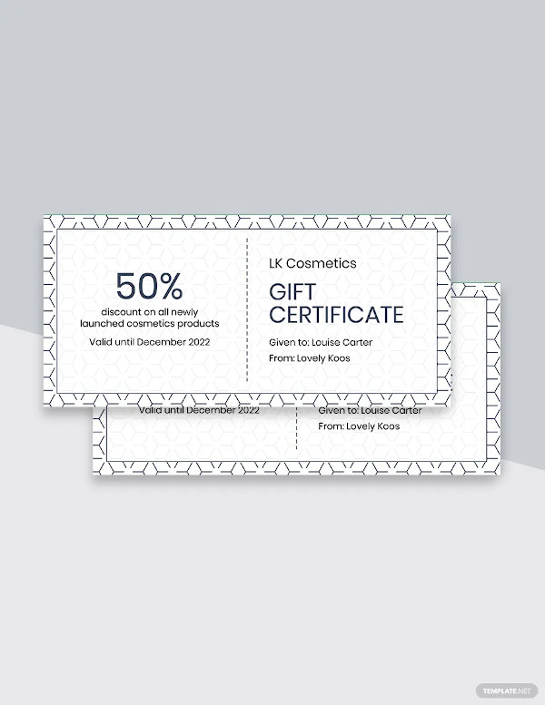 blank gift certificate template