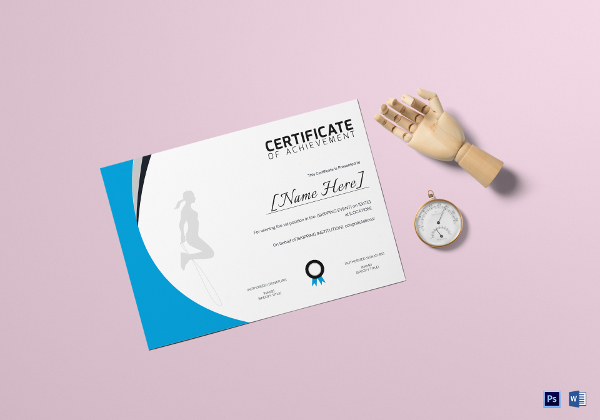 certificate of skipping achievement