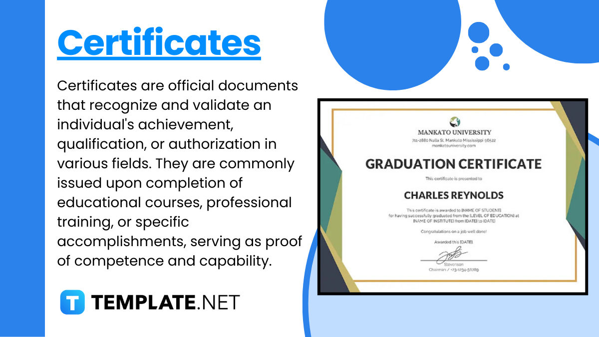 free certificates