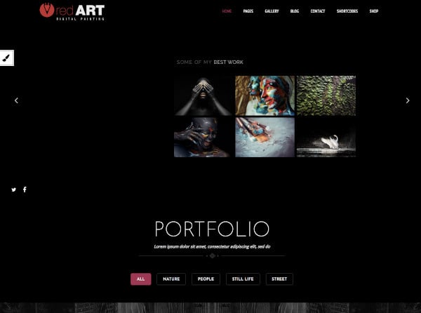 17 Artist Portfolio Website Themes Templates Free Premium Templates
