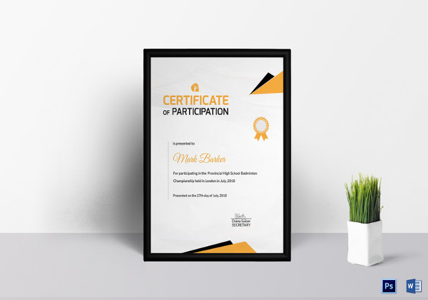 editable badminton certificate template
