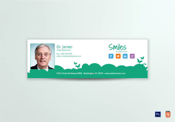 email signature for children clinic