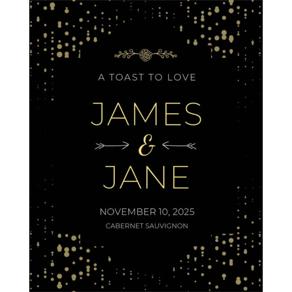 free wedding wine label template