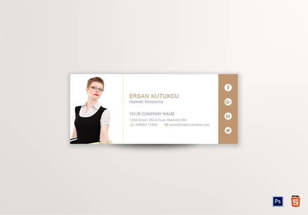 hr email signature design