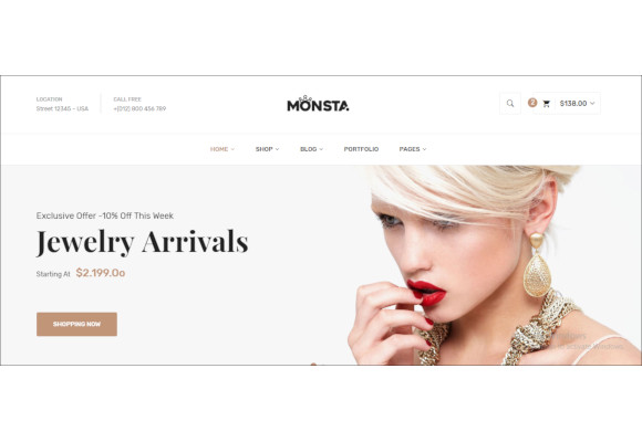 jewelry ecommerce bootstrap template