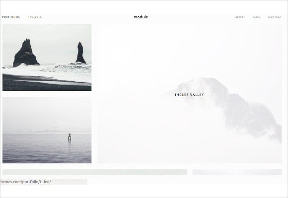 minimalist photography wordpress theme