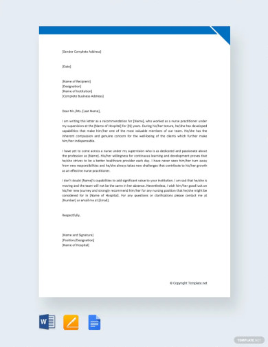 Reference Letter Template - 32+ Word, Pdf Document Downloads