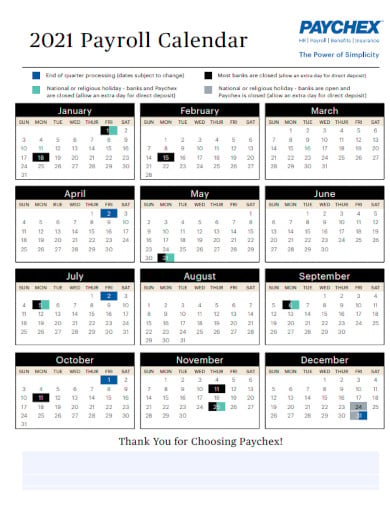 paycheck payroll calendar template