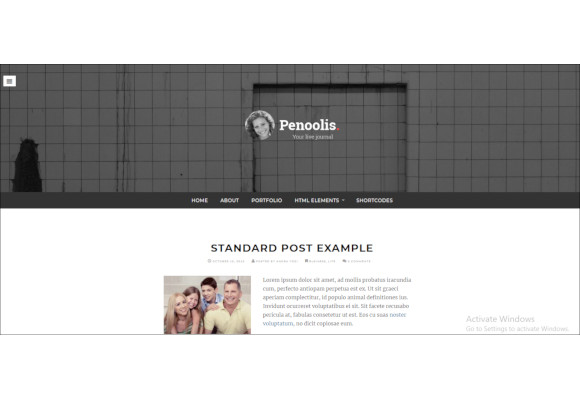 responsive personal blog theme