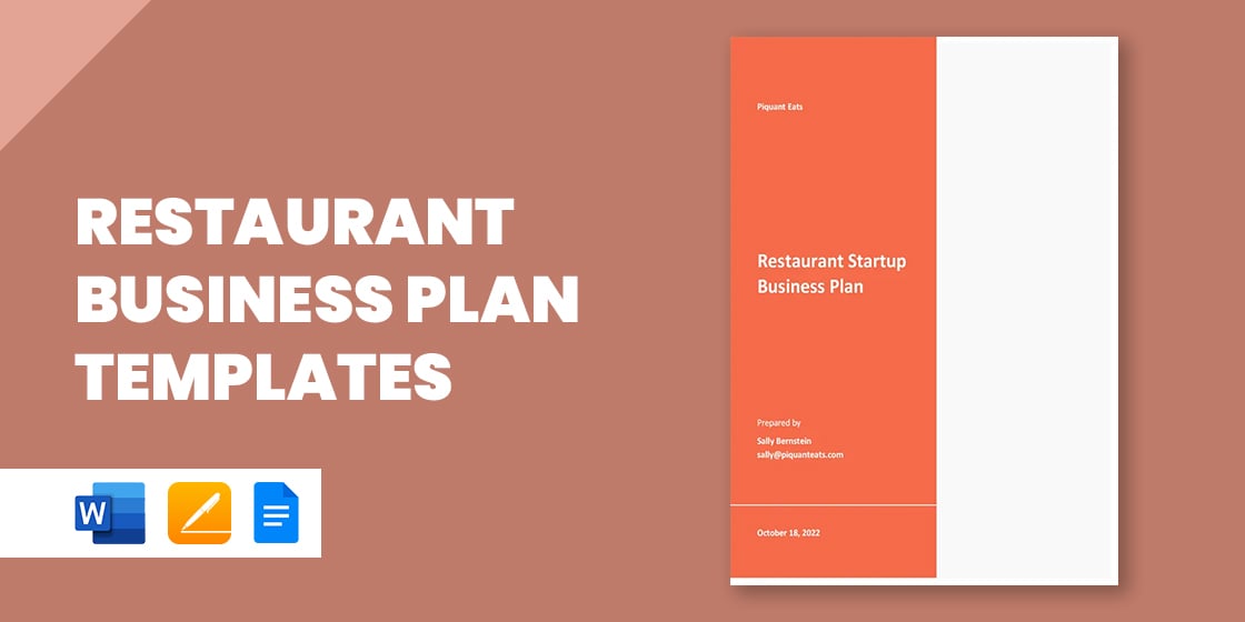 restaurant business plan templates