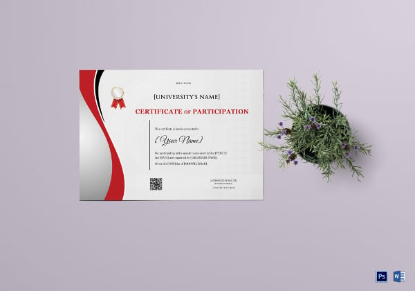 squash certificate template