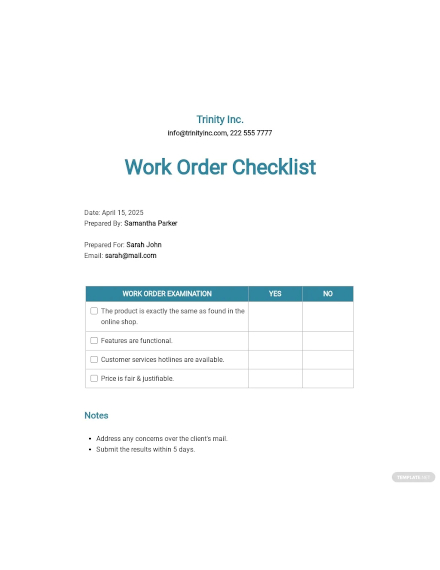 Checklist Template - 28+ Free Word, Excel, PDF Document Downloads