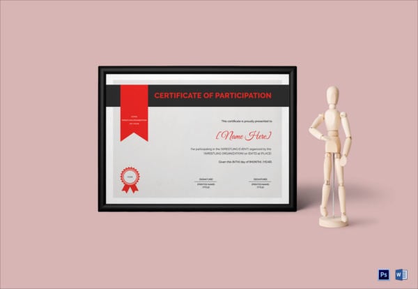 wrestling-certificate-for-participation