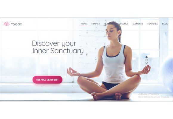 yoga pilates meditation wordpress theme
