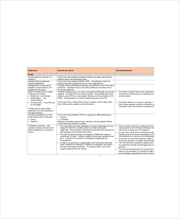 7+ Safety Gap Analysis Templates Free PDF, Word Format