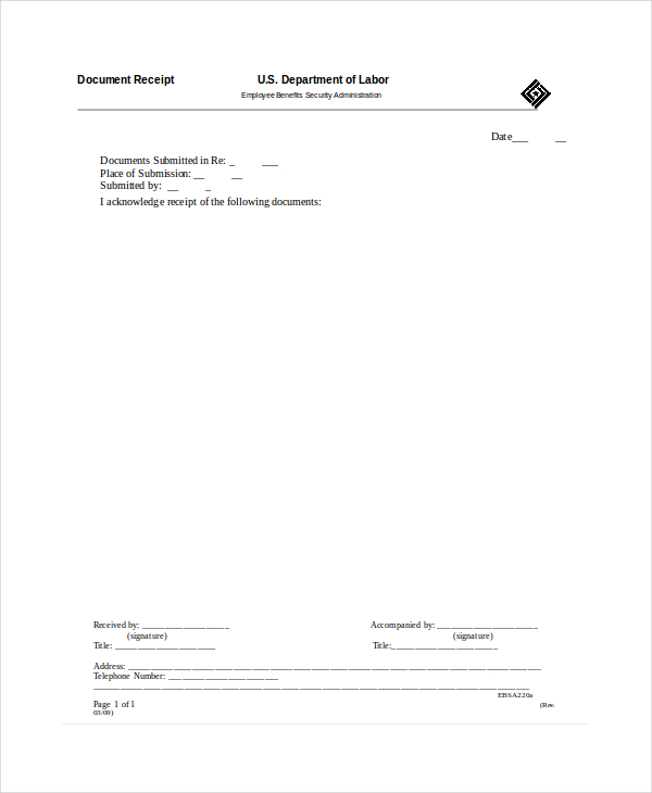 Lv Receipt Template Document