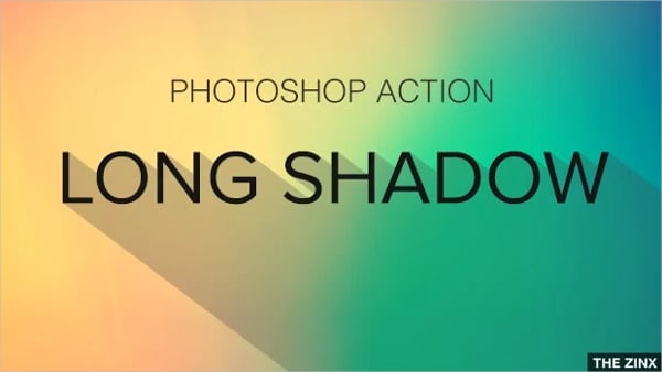 long shadow photoshop action