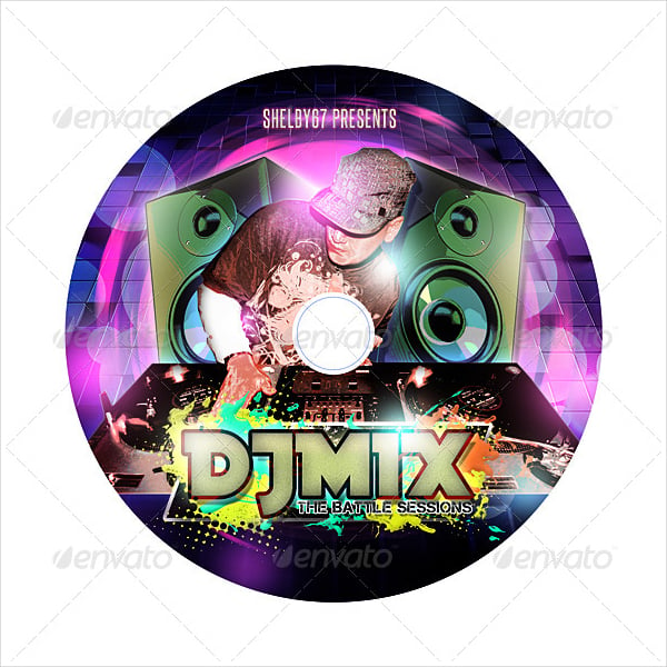 dj mix mixtape cd dvd artwork template