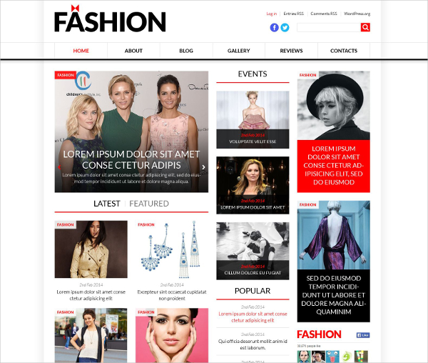 fashion model agency wordpress theme