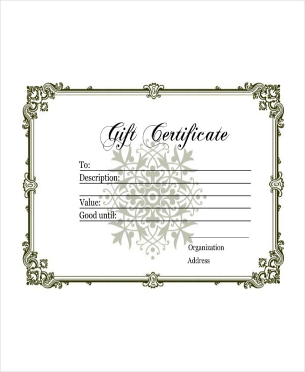 homemade gift certificate template