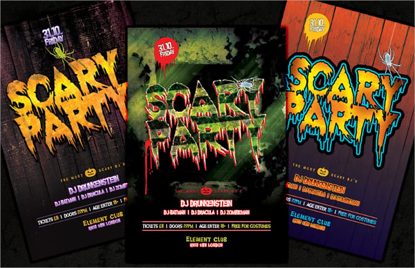scary-party-flyer-templates