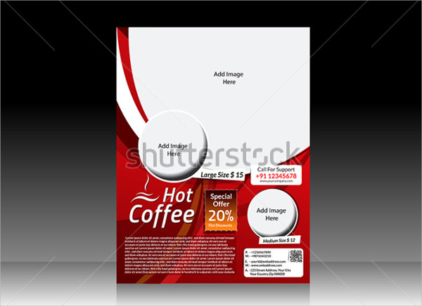 vector coffee shop flyer