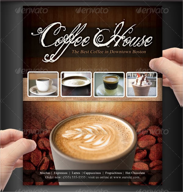 coffee shop menu flyer