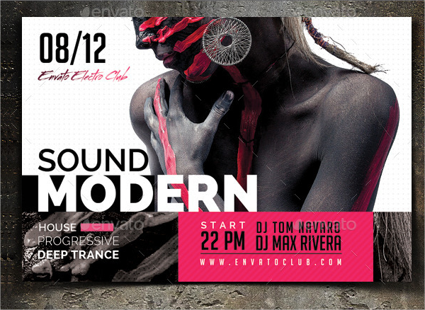 sound modern flyer