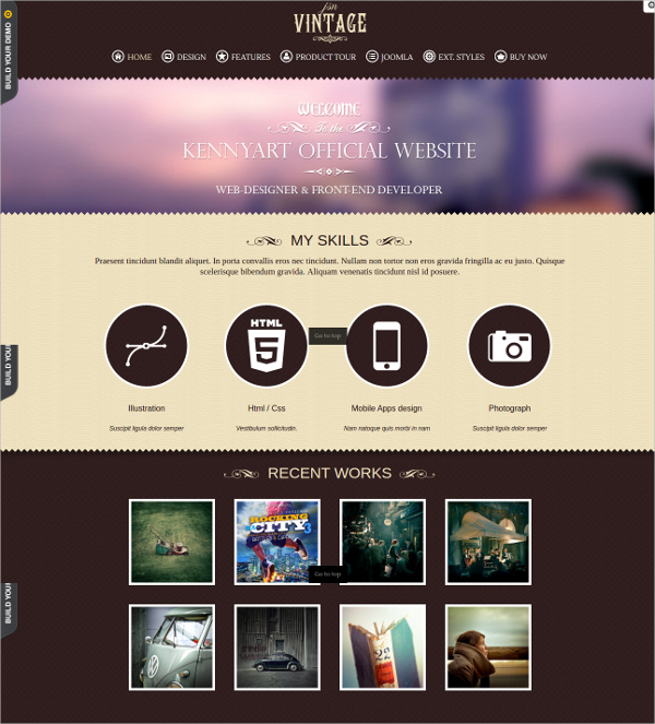 14+ Vintage Website Themes & Templates