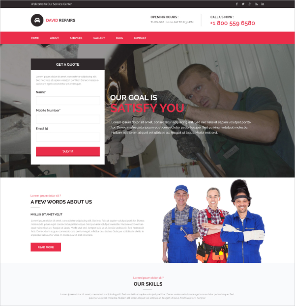 25+ Auto Repair Website Themes & Template