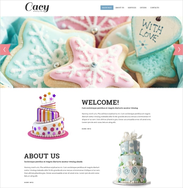 crispy cakes website template
