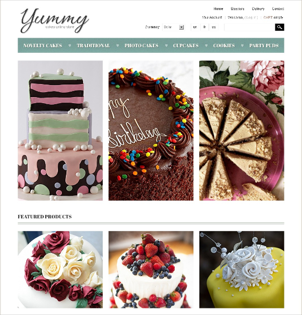 25+ Cake Website Themes & Templates