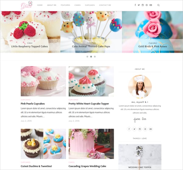 cake bakes wordpress website theme