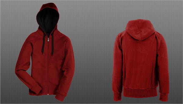 zipper hoodie version 2 mockup